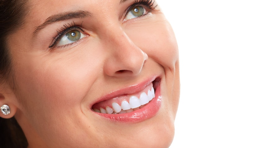 close up smiling woman