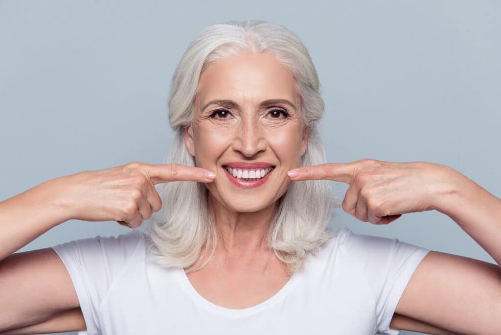 woman smiling